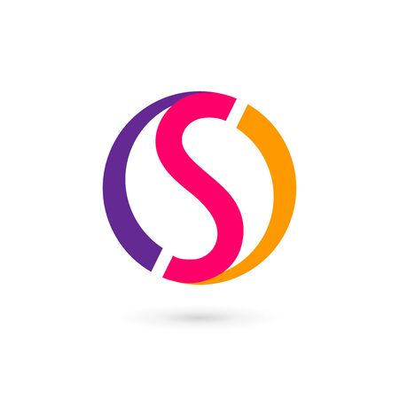Letter S icon design template elementsのイラスト素材