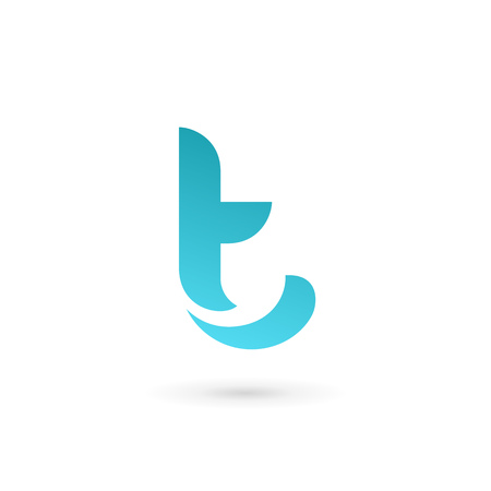 Letter T logo icon design template elementsのイラスト素材