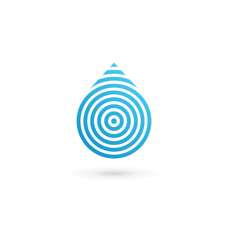 Water drop symbol icon design template icon. May be used in ecological, medical, chemical, food and oil design.のイラスト素材