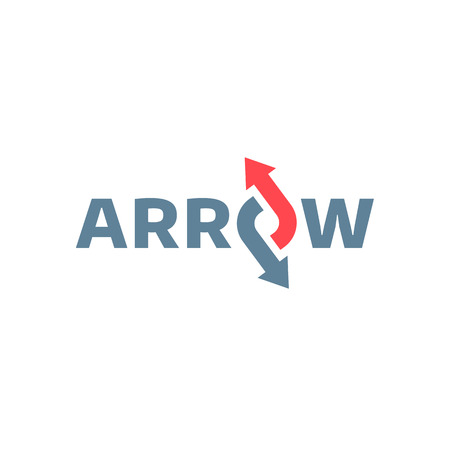 Abstract business icon design template with arrowのイラスト素材