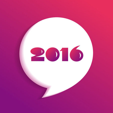Happy new year 2016 greeting card designのイラスト素材