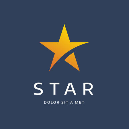 Abstract star logo icon design template elementsのイラスト素材