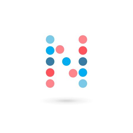 Letter N logo icon design template elementsのイラスト素材