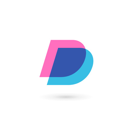Letter D logo icon design template elementsのイラスト素材