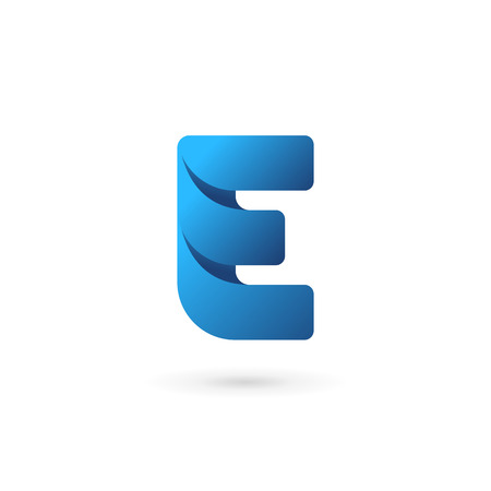 Letter E logo icon design template elementsのイラスト素材