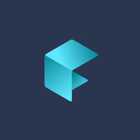 Letter F logo icon design template elementsのイラスト素材