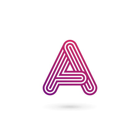 Letter A  icon design template elementsのイラスト素材