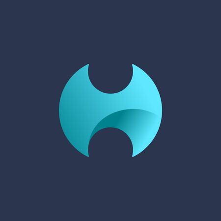 Letter H logo icon design template elementsのイラスト素材