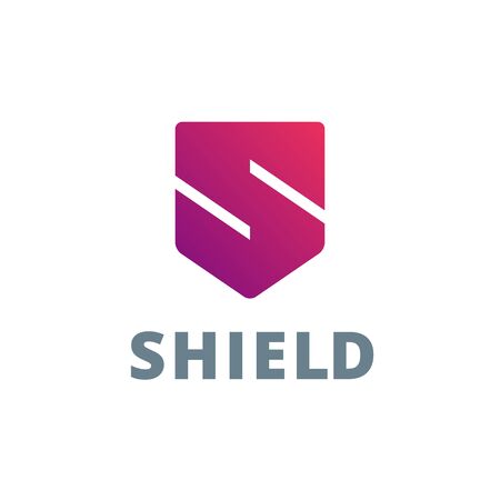 Letter S shield logo icon design template elementsのイラスト素材