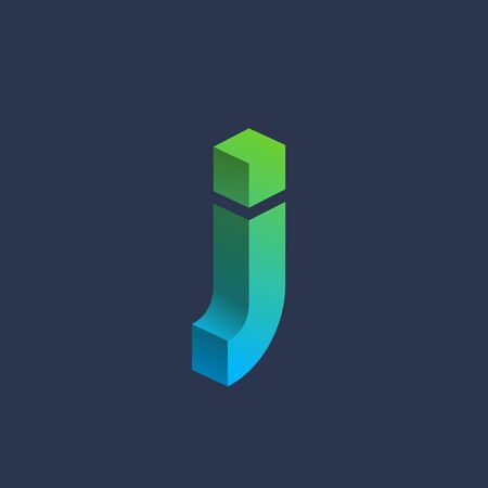 Letter J logo icon design template elementsのイラスト素材