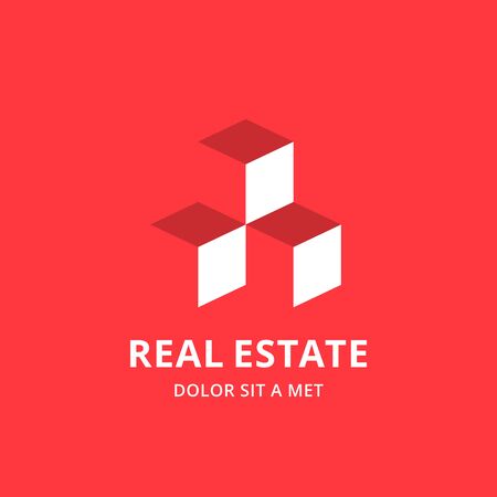 Real estate house logo icon design template elements.のイラスト素材