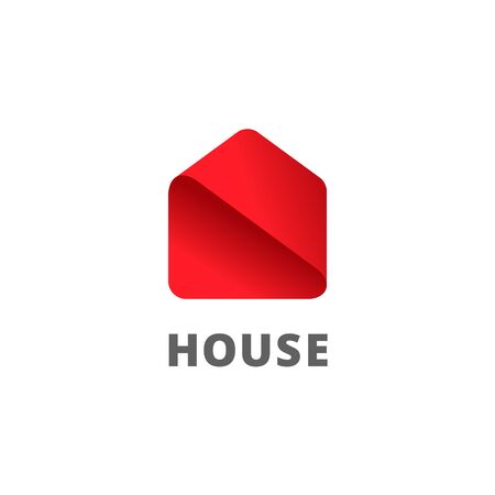 Real estate house logo icon design template elementsのイラスト素材