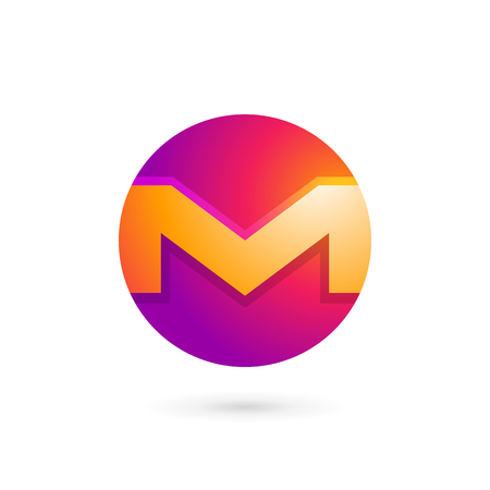 Letter M logo icon design template elementsのイラスト素材