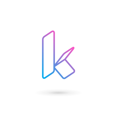 Letter K logo icon design template elementsのイラスト素材