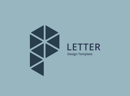 Letter P logo icon design template elementsのイラスト素材