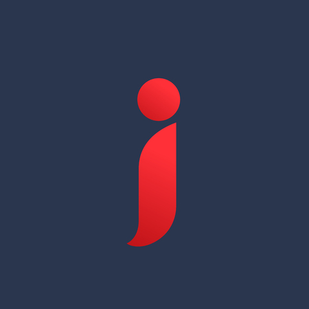 Letter J icon design template elementsのイラスト素材