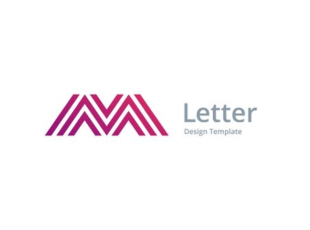 Letter M logo icon design template elementsのイラスト素材