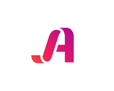 Letter A  icon design template elementsのイラスト素材