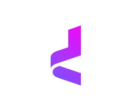 Letter D  icon design template elementsのイラスト素材