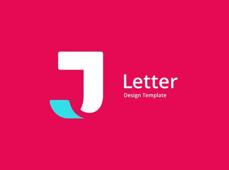 Letter J  icon design template elementsのイラスト素材