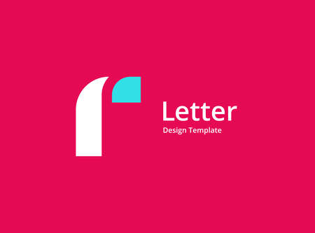 Letter R logo icon design template elementsのイラスト素材