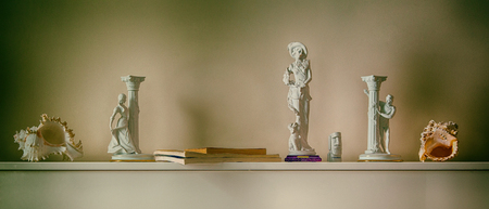 small statues of plaster. の写真素材