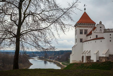 Grodno, Belarus, 04/17/2021, Old castle, ancient monument. editorialのeditorial素材