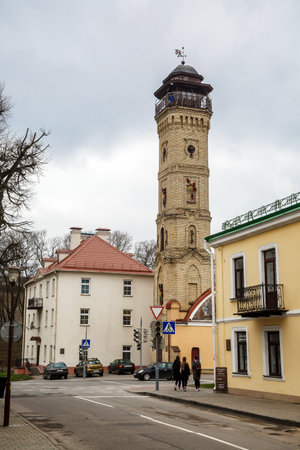 Grodno, Belarus, 17.04.2021, Fire rescue unit No. 1, editorialのeditorial素材
