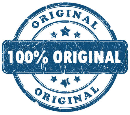 100 percent original grunge stamp isolated over whiteの写真素材
