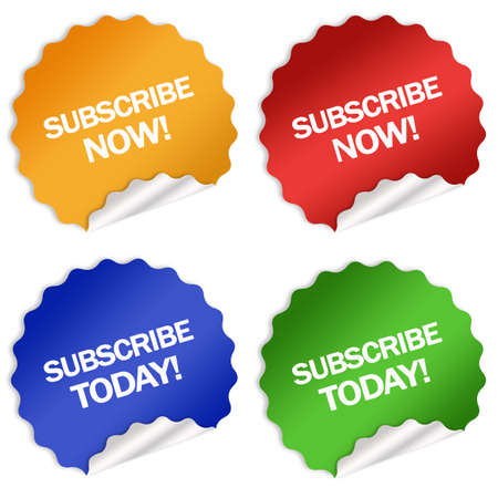 Subscription stickersの写真素材