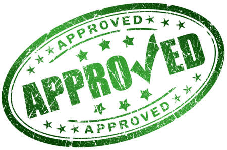 Approved stampの写真素材