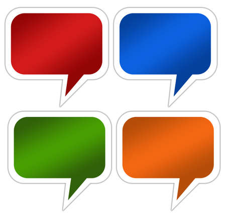 Speech bubble blankの写真素材