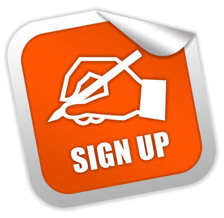 Sign up iconの写真素材