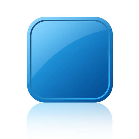 Blank square buttonの写真素材