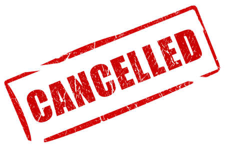 Cancelled stampの写真素材