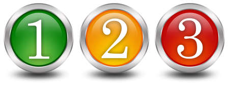 Numbers one two three 1 2 3の写真素材