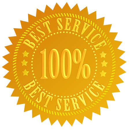 Best service sealの写真素材