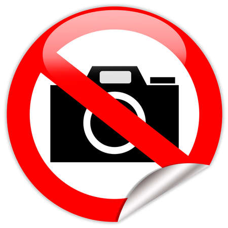 No photo camera shiny signの写真素材