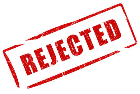 Rejected stampの写真素材