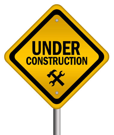 Under construction signの写真素材