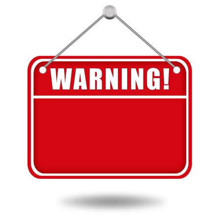 Warning boardの写真素材