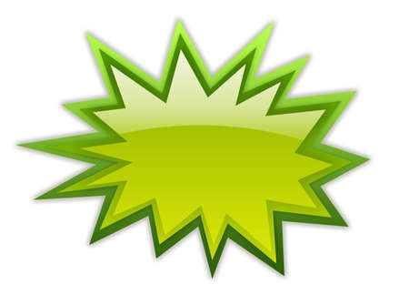 Green boom iconの写真素材