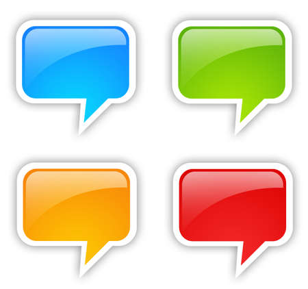Speech bubble setの写真素材