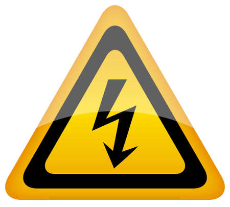 Vector high voltage sign, eps10のイラスト素材