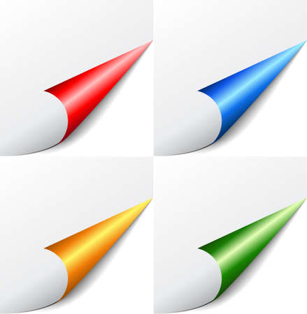 Vector colored cornersのイラスト素材
