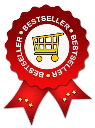 Bestseller icon with ribbonの写真素材