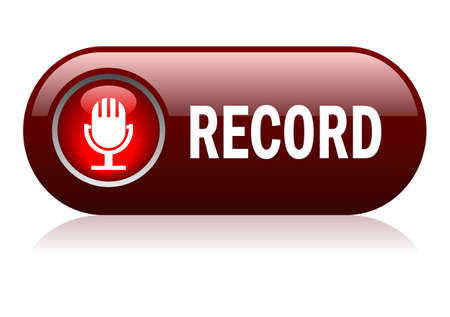 Vector record buttonのイラスト素材