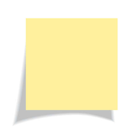Blank yellow sticker illustration Blank yellow sticker illustration