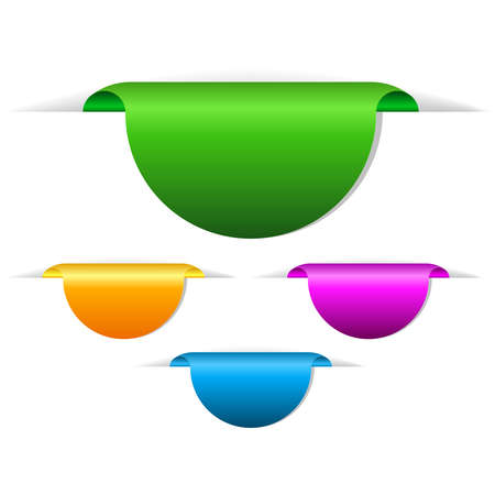 Blank vector tags illustrationのイラスト素材