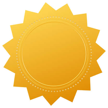Blank gold price tagの写真素材